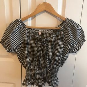 Ruched waist crop top